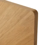 Nera King Low Profile Bed with Nightstands Set - Oak
