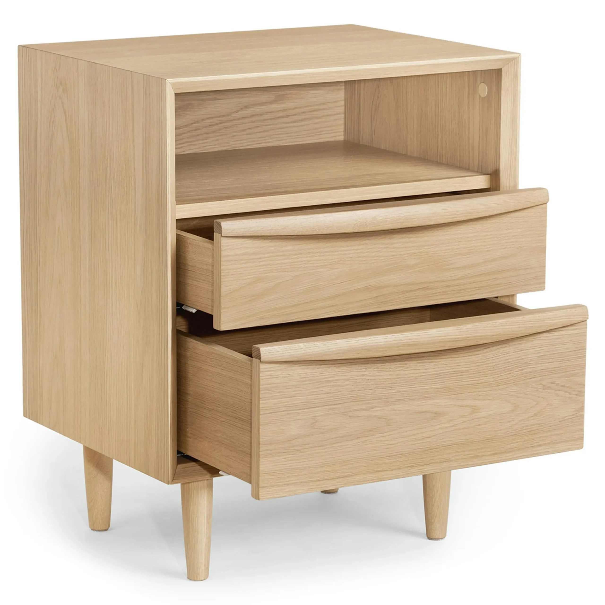 Lenia 2-Drawer Nightstand - White Oak - Image 8