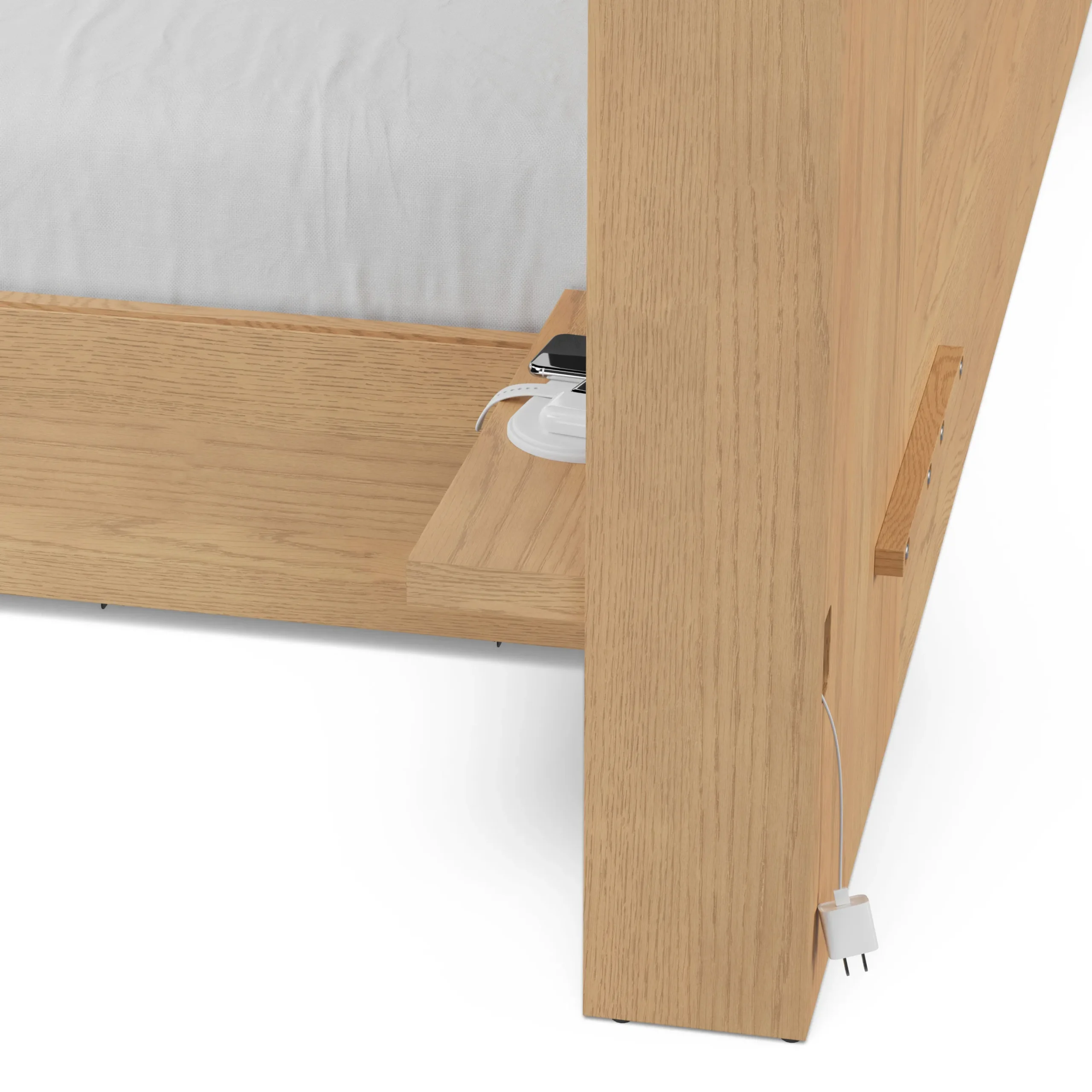 Leif Nightstand Extension Set - White Oak - Image 8