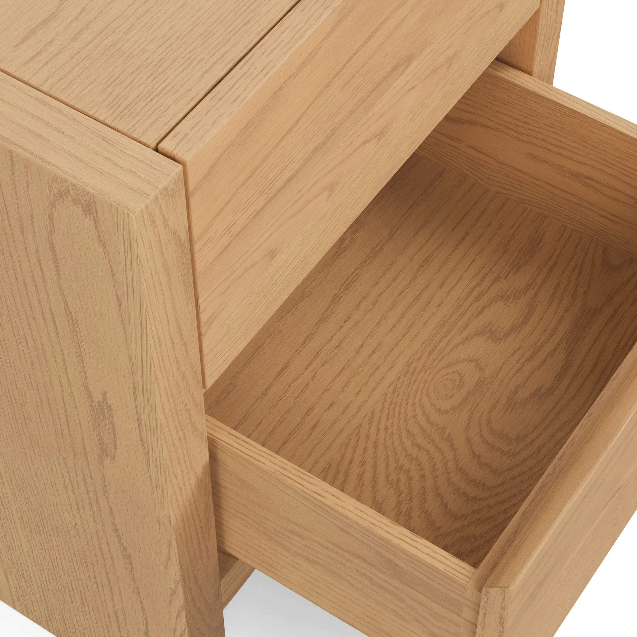 Leif 2-Drawer Nightstand - White Oak - Image 8