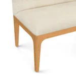 Rosin 34_ Armless Banquette - Natural Oak and Sand Ivory
