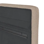 Noel Queen Tall Headboard - Sandstone Wool Bouclé