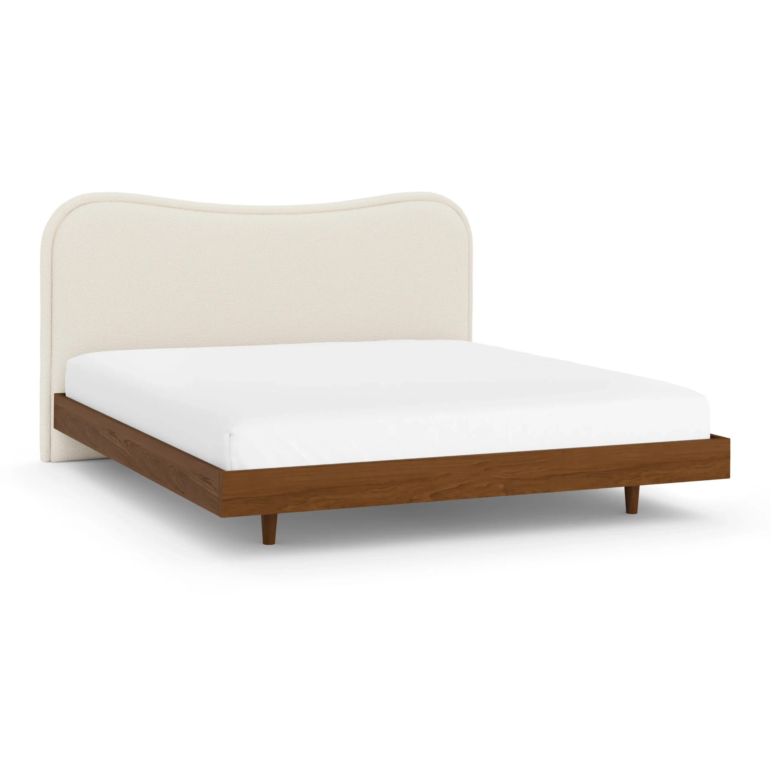 Makoa King Headboard - Ivory Wool Bouclé