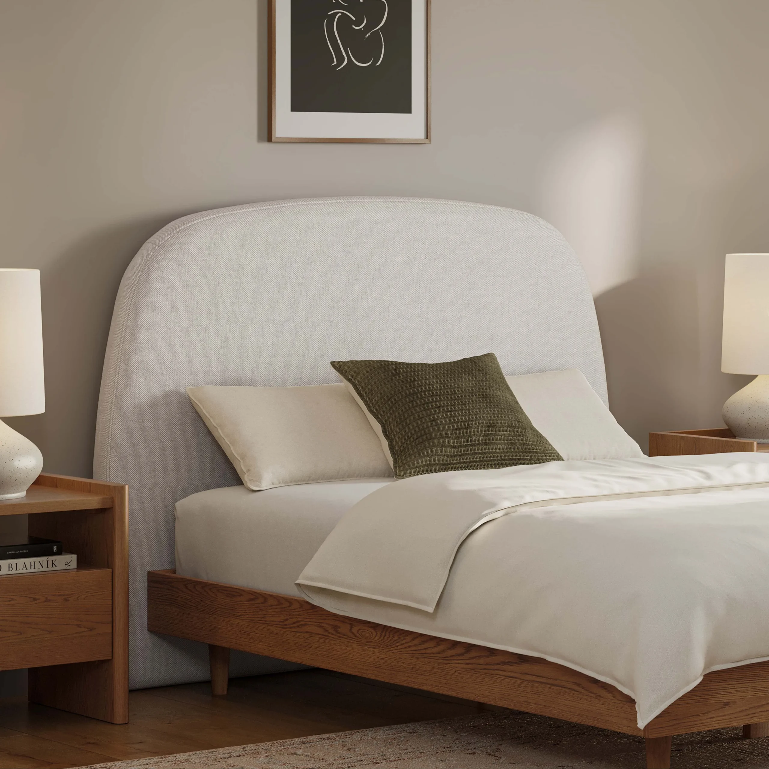 Kaleo Full Headboard - Clay Taupe - Image 8