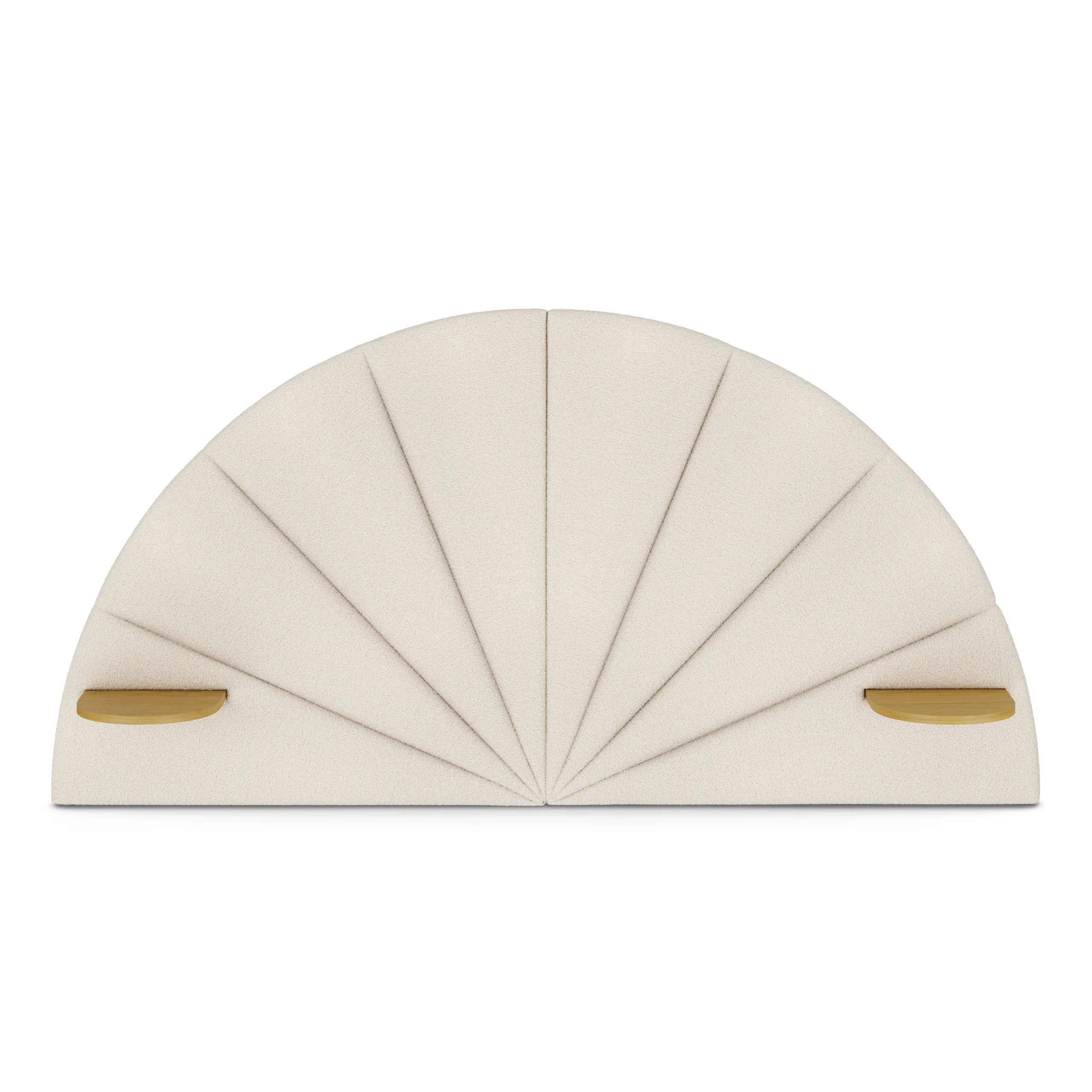 Almelo Full Headboard - Ivory Wool Bouclé - Image 8