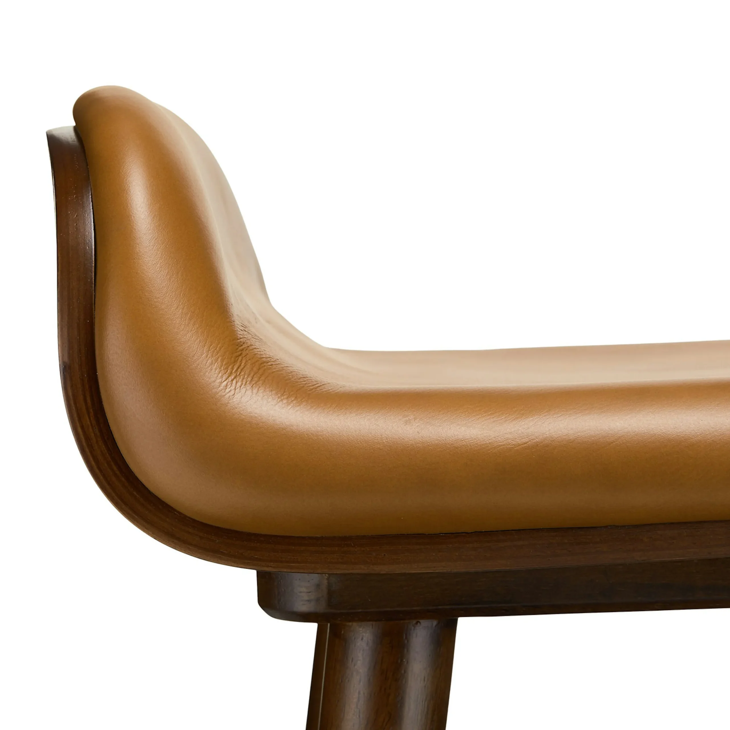 Sede Leather Counter Stool - Walnut and Toscana Tan - Image 8