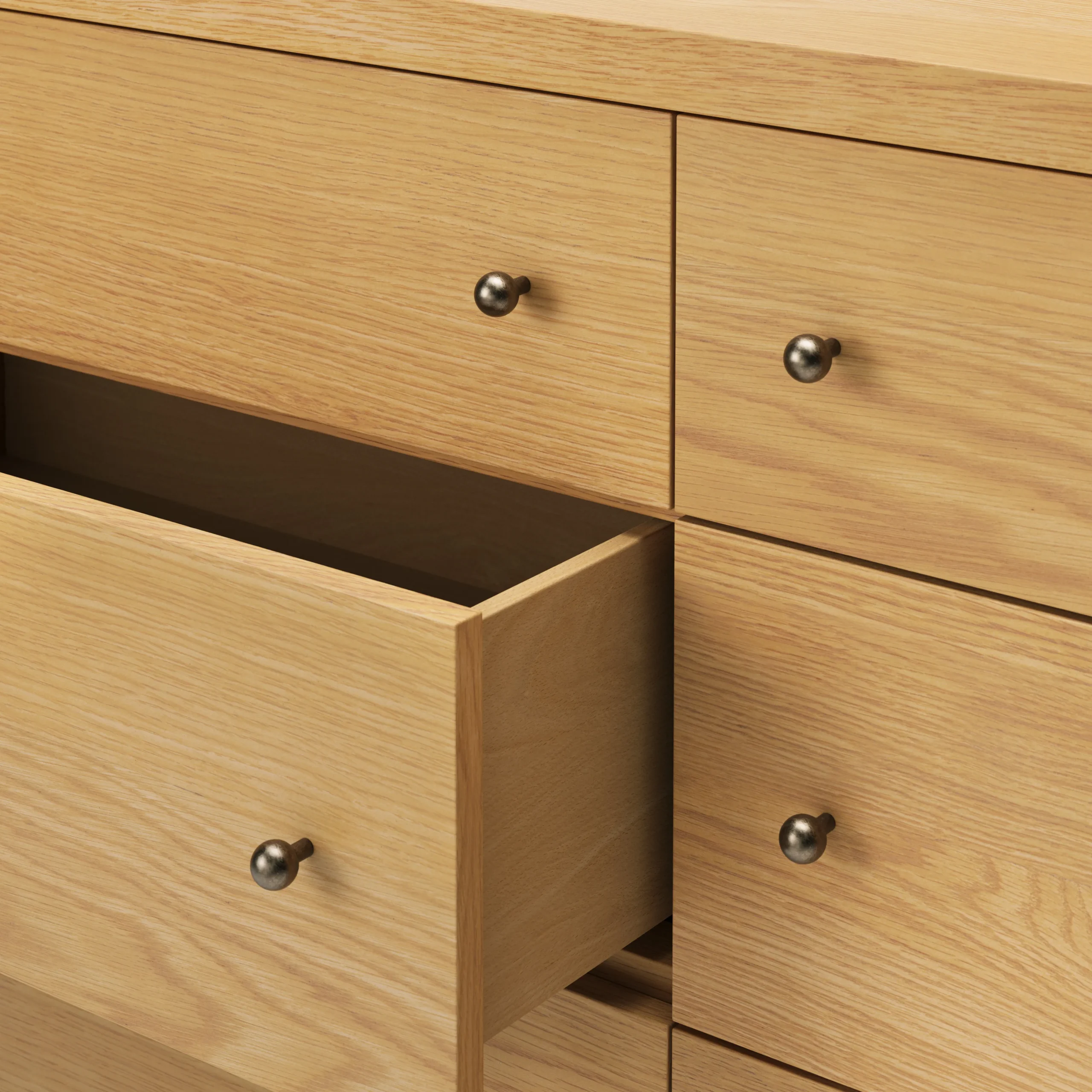 Cassie 6-Drawer Double Dresser - Natural Oak - Image 8