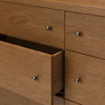 Cassie 6-Drawer Double Dresser - Smoked Oak