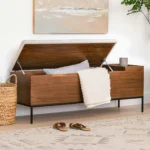 Thari 53_ Bench - Walnut and Everest Gray
