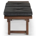 Ripa 59_ Leather Bench - Oxford Black