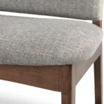 Nosh 51.5_ Bench - Walnut and Quarry Gray