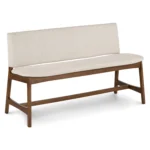 Nosh 51.5_ Bench - Walnut and Chalk Gray