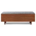 Nederin 55.5_ Bench - Walnut and Pebble Gray