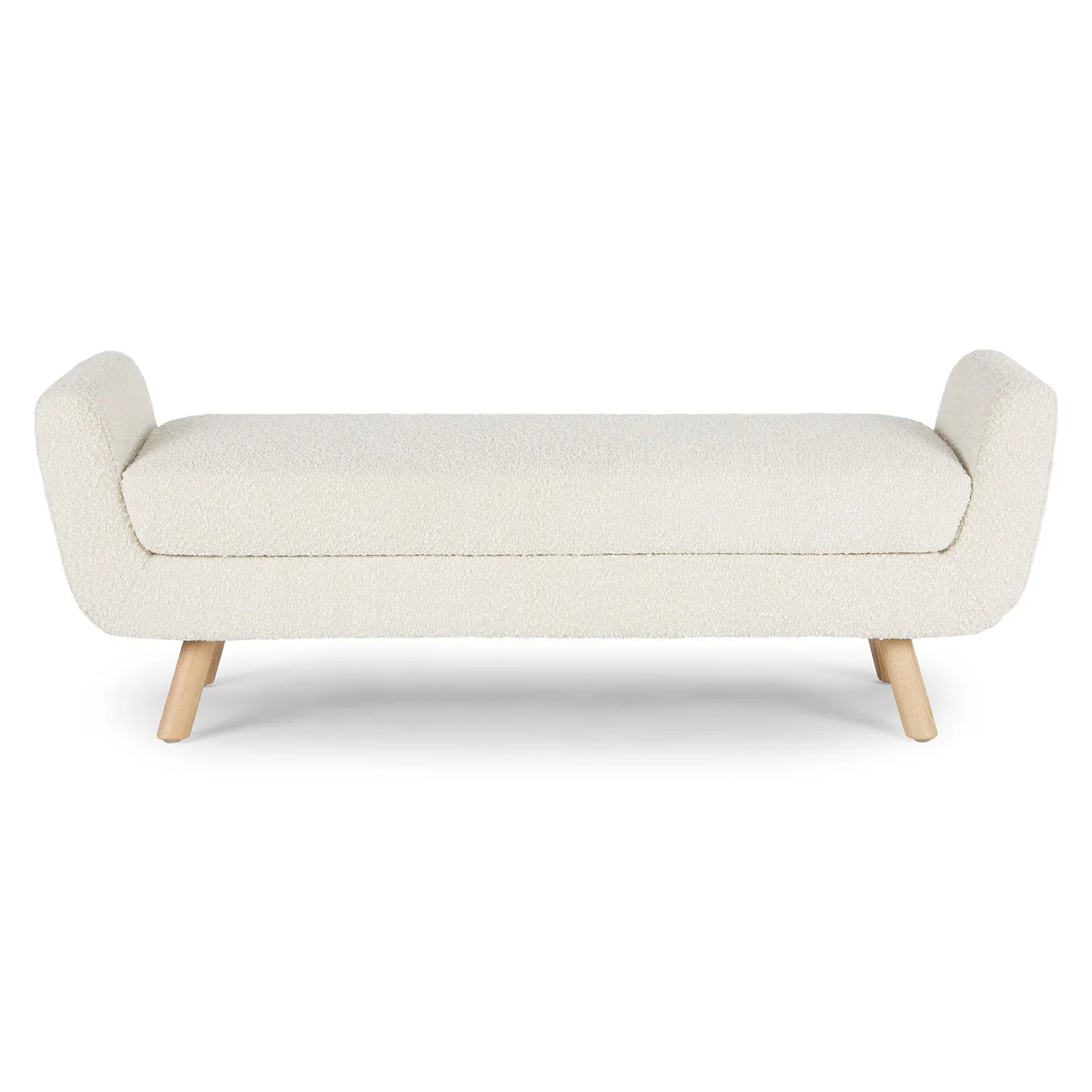 Gabriola 60_ Bench - Ivory Bouclé - Image 9