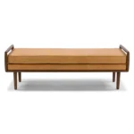 Ansa 54_ Leather Bench - Charme Tan