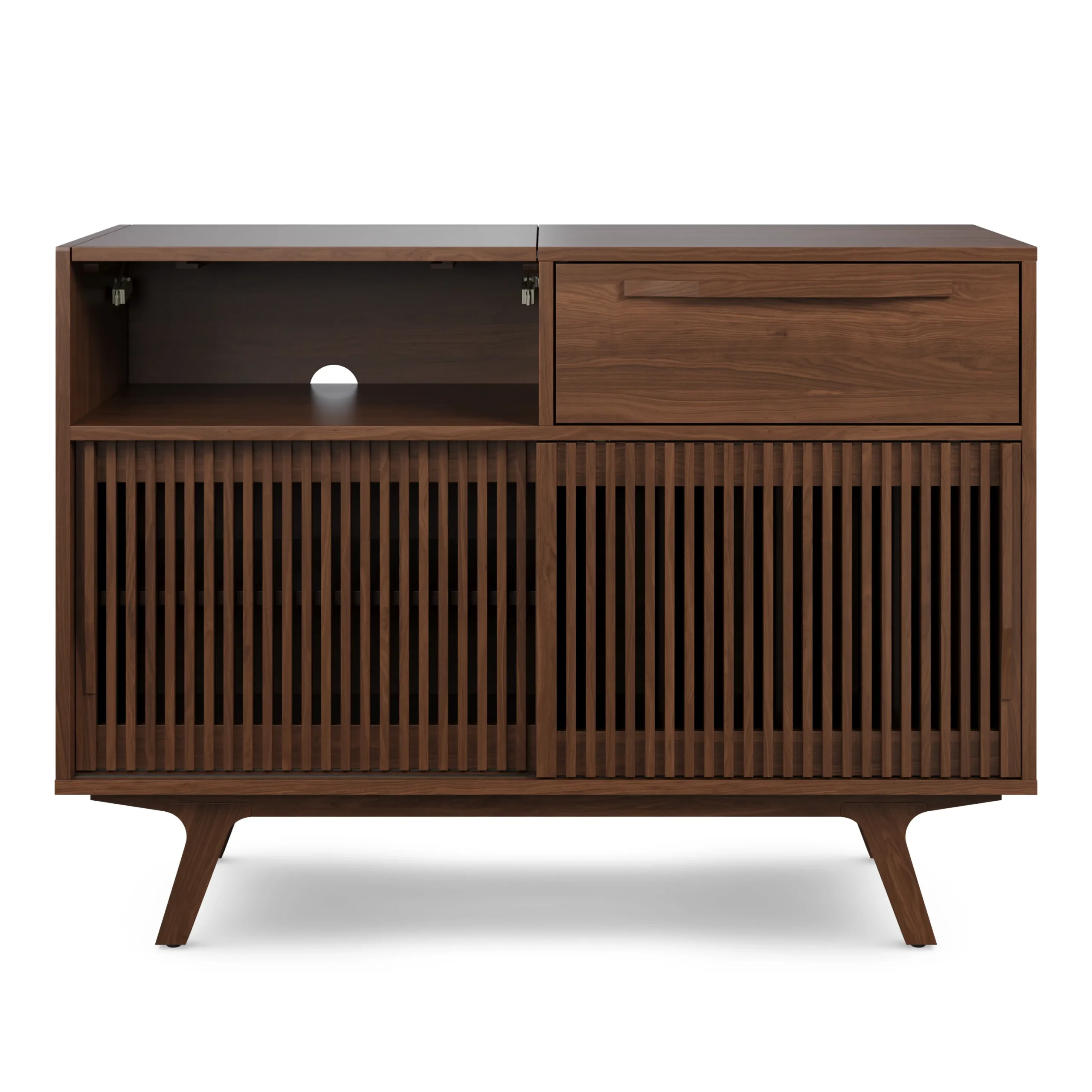 Jokuna 48_ Vinyl Media Unit - Walnut - Image 3
