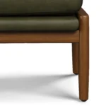 Bavel 25_ Leather Ottoman - Charme Green