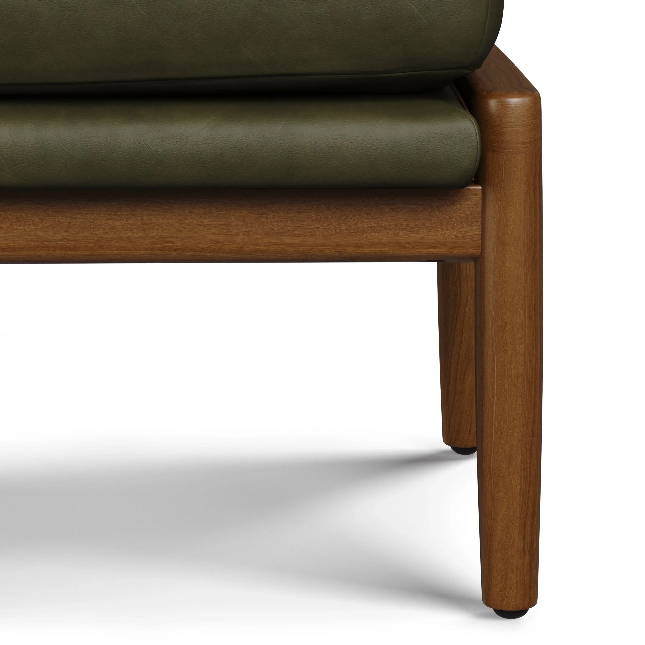 Bavel 25_ Leather Ottoman - Charme Green - Image 2