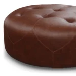 Timpani 41_ Leather Ottoman - Indiana Brown