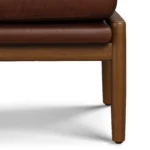 Bavel 25_ Leather Ottoman - Indiana Brown