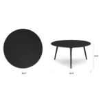 Amoeba 35.5_ Round Coffee Table - Black