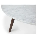 Mara 31.5_ Marble Coffee Table - Walnut