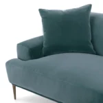 Abisko 94.5_ Velvet Right Sectional - Plush Pacific Blue