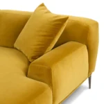 Abisko 94.5_ Velvet Right Sectional - Plush Yarrow Gold