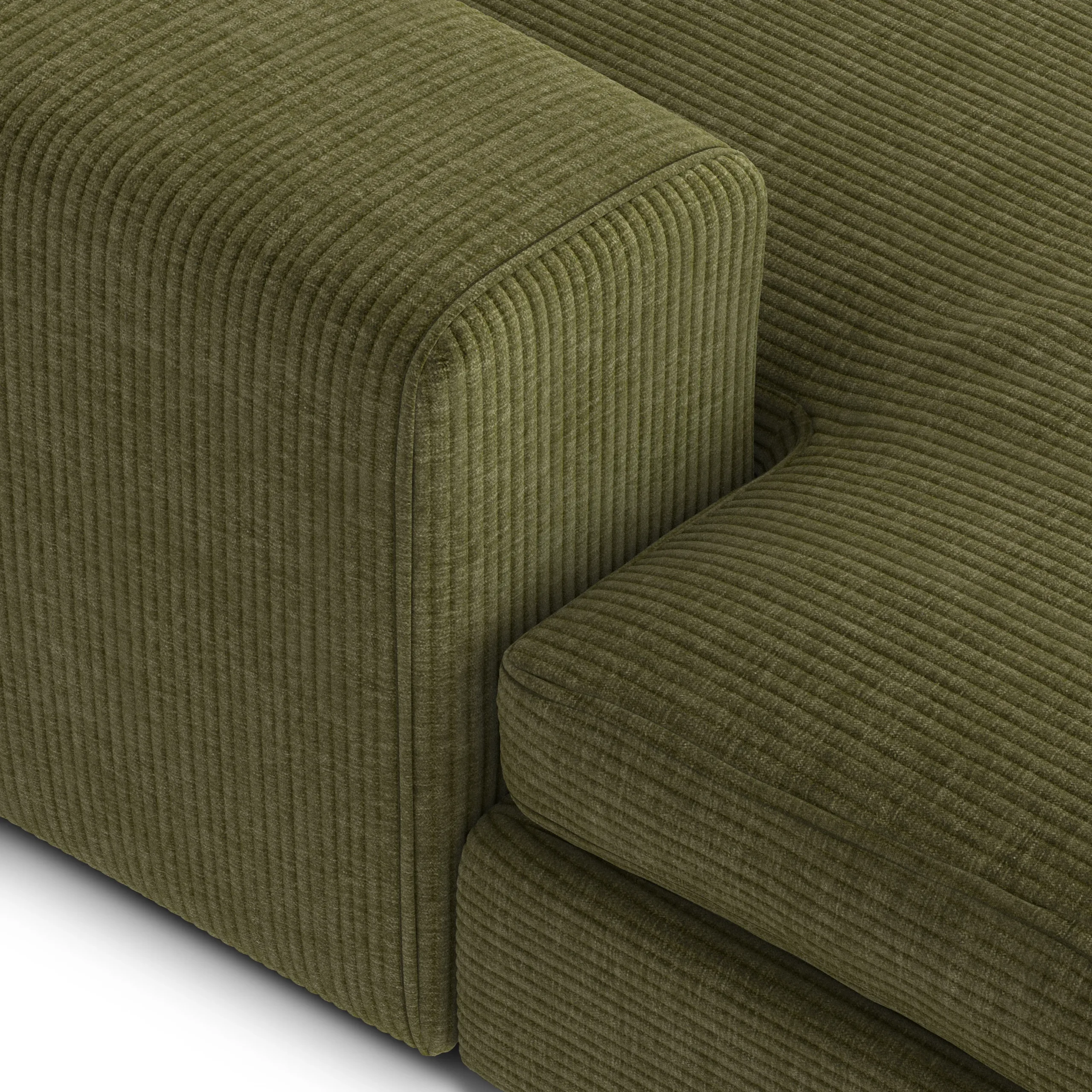 Beta 98_ Modular Left Chaise Sectional - Cypress Green - Image 8