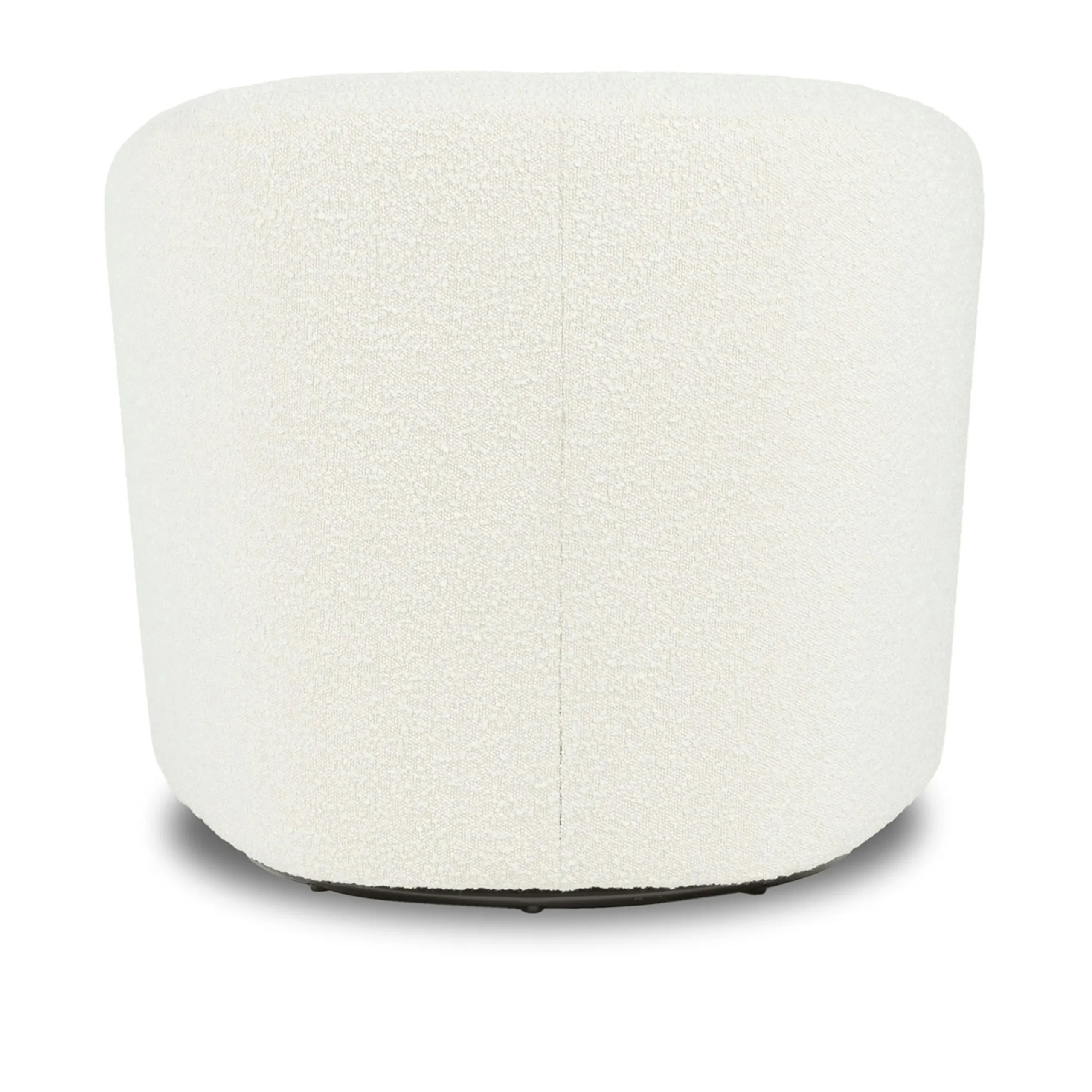 Turoy 32.5_ Swivel Lounge Chair - Ivory Bouclé - Image 6