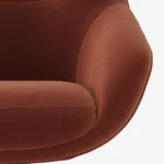 Sterling 33_ Velvet Swivel Chair - Hale Rust