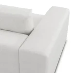 Beta 133.5_ Modular L Sectional - Quartz White
