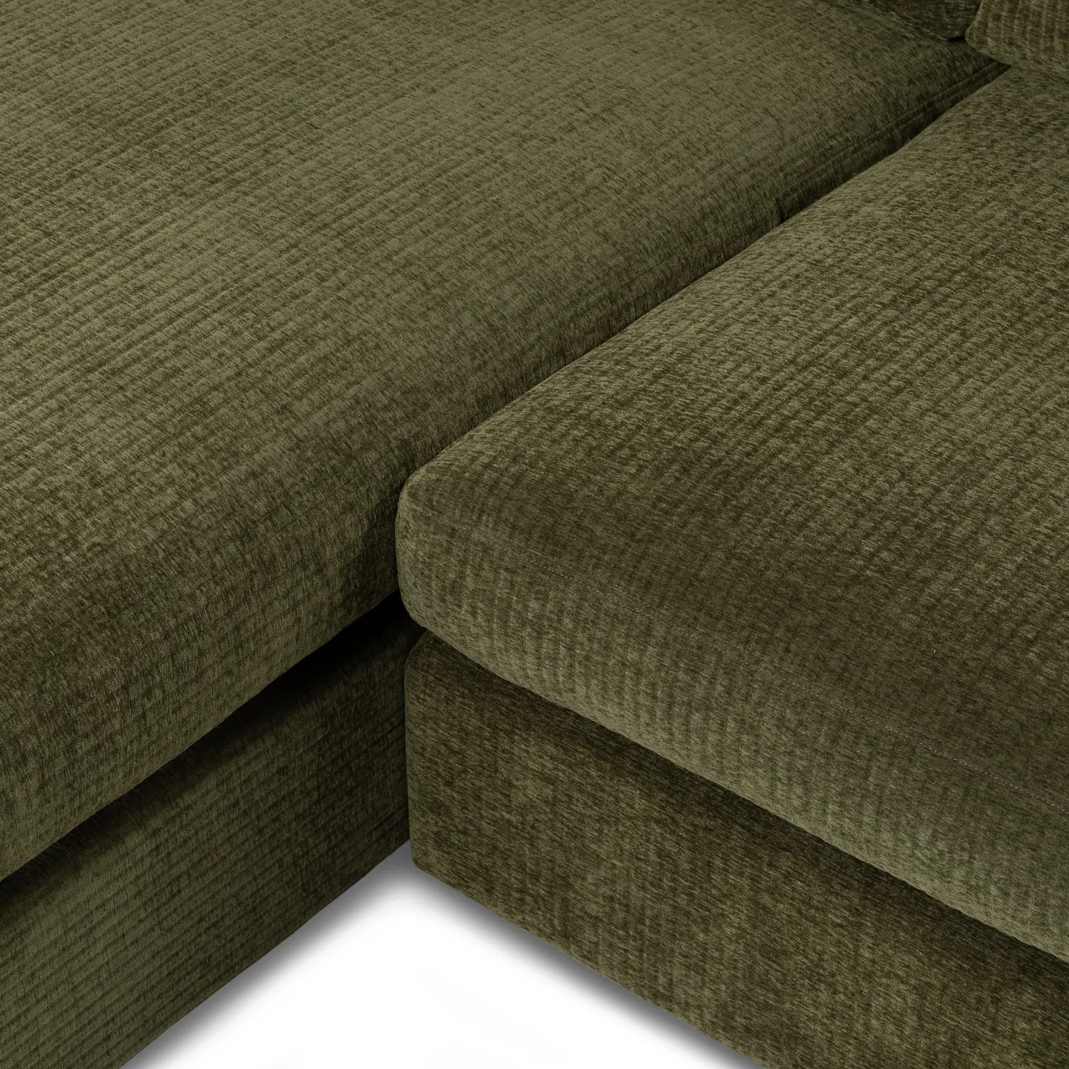 Beta 137.5_ Left Modular Chaise Sectional - Cypress Green - Image 8