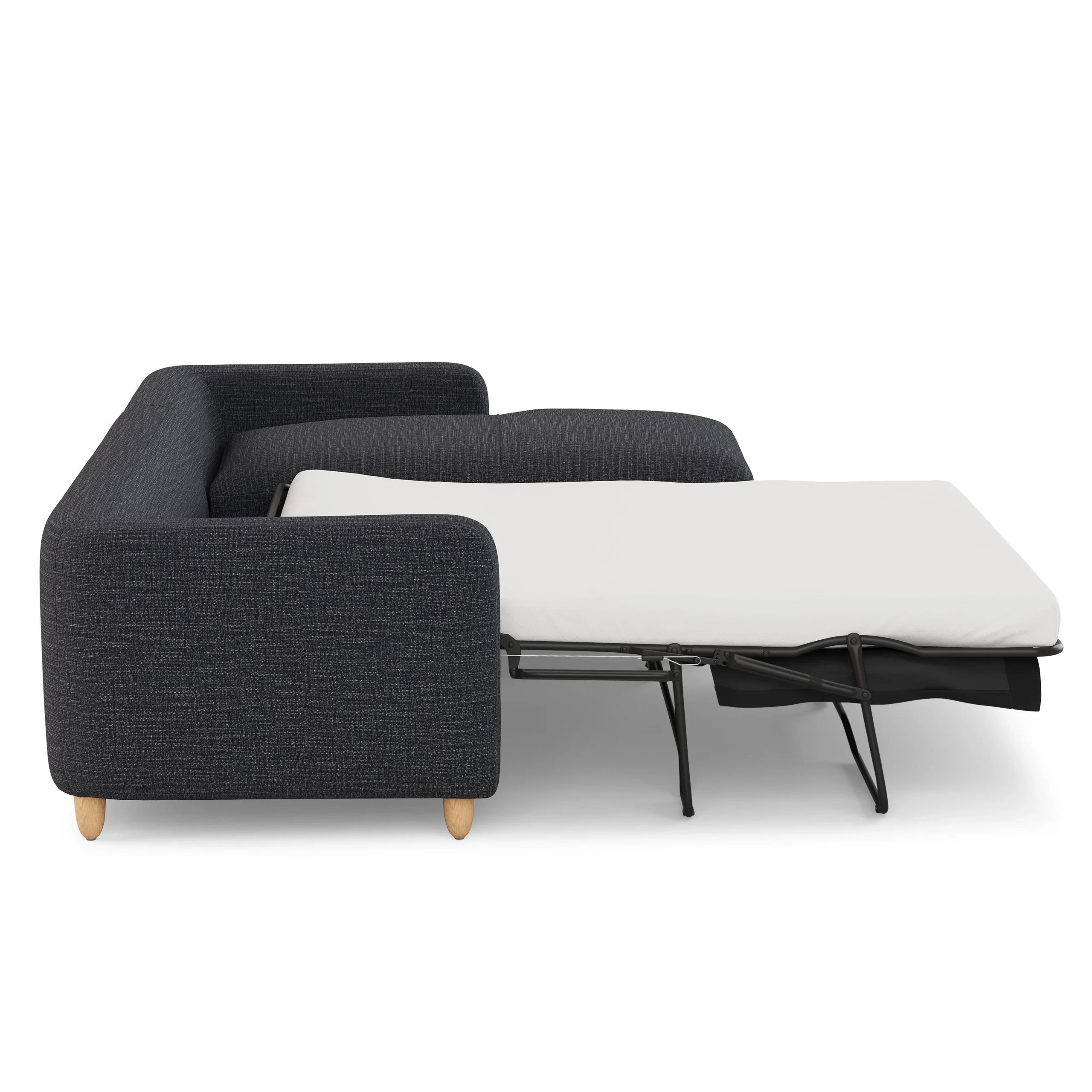 Vati 114_ Right Storage Sleeper Sectional - Natural Oak and Napa Charcoal - Image 8