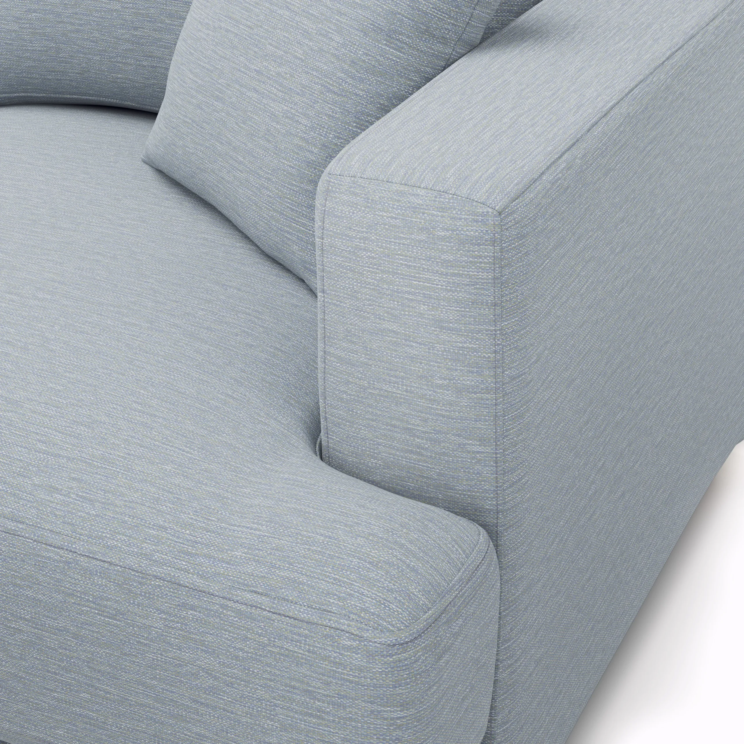 Dawn 100_ Left Sectional - Silver Light Blue - Image 8