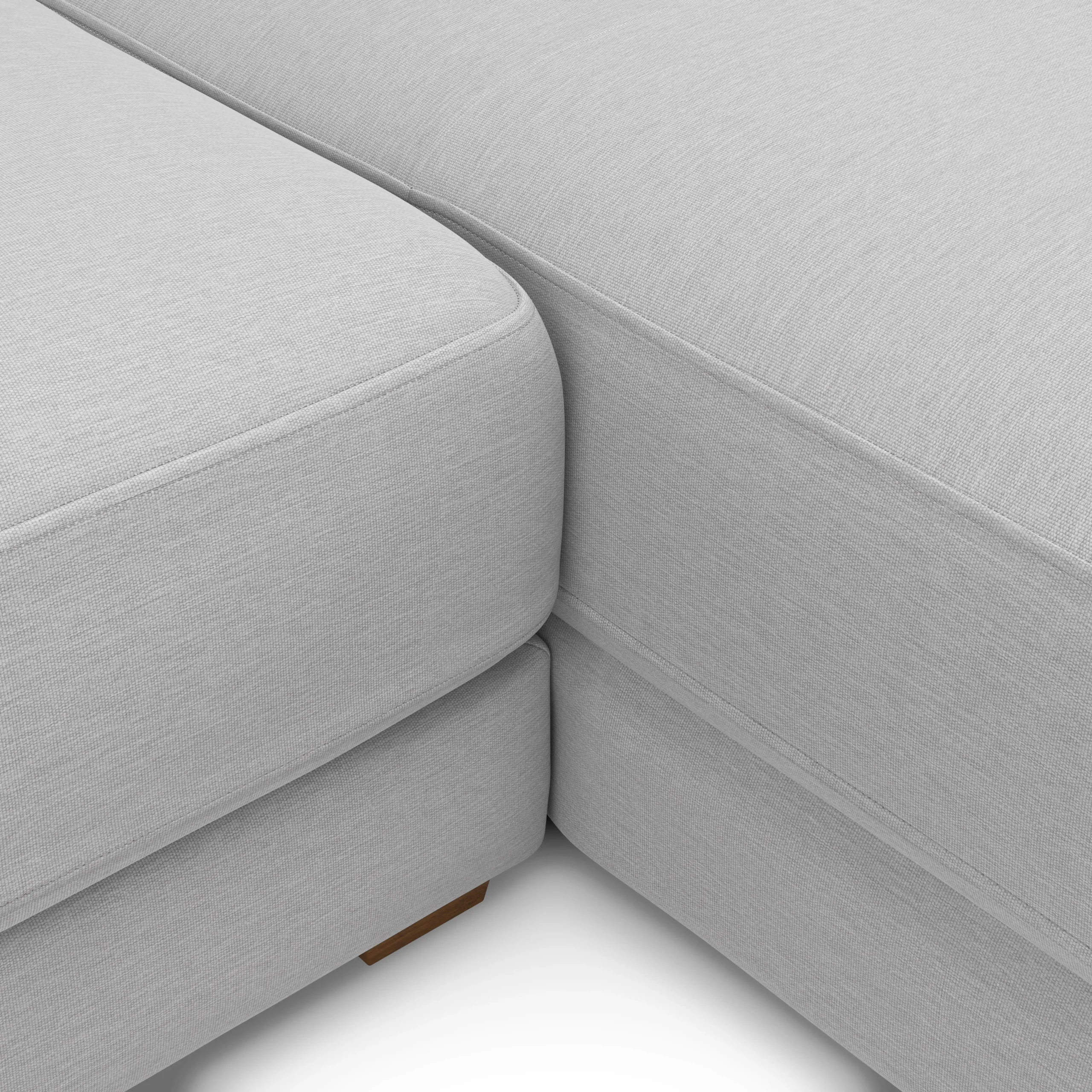 Dawn 100_ Right Sectional - Silver Ivory - Image 8