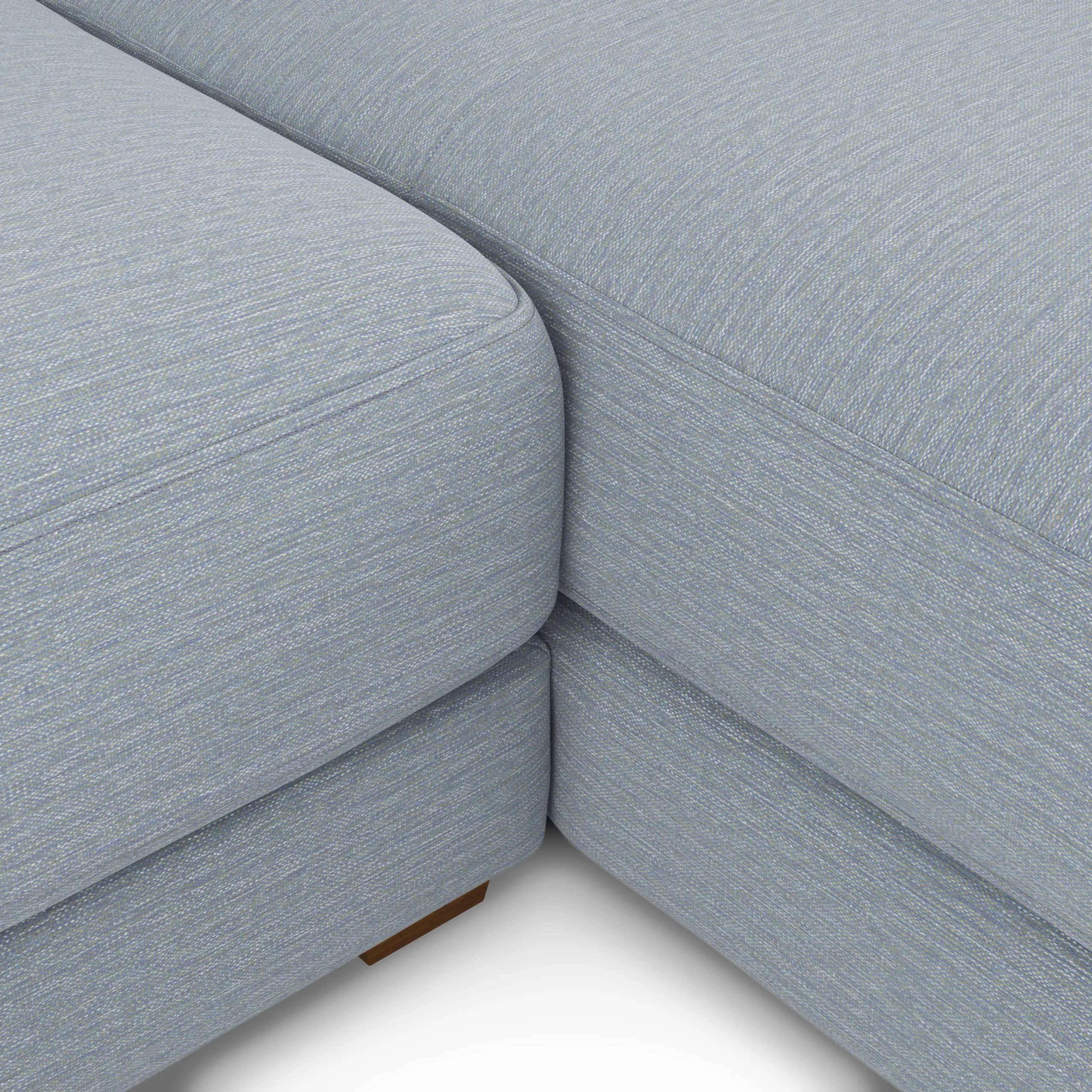 Dawn 100_ Right Sectional - Silver Light Blue - Image 8