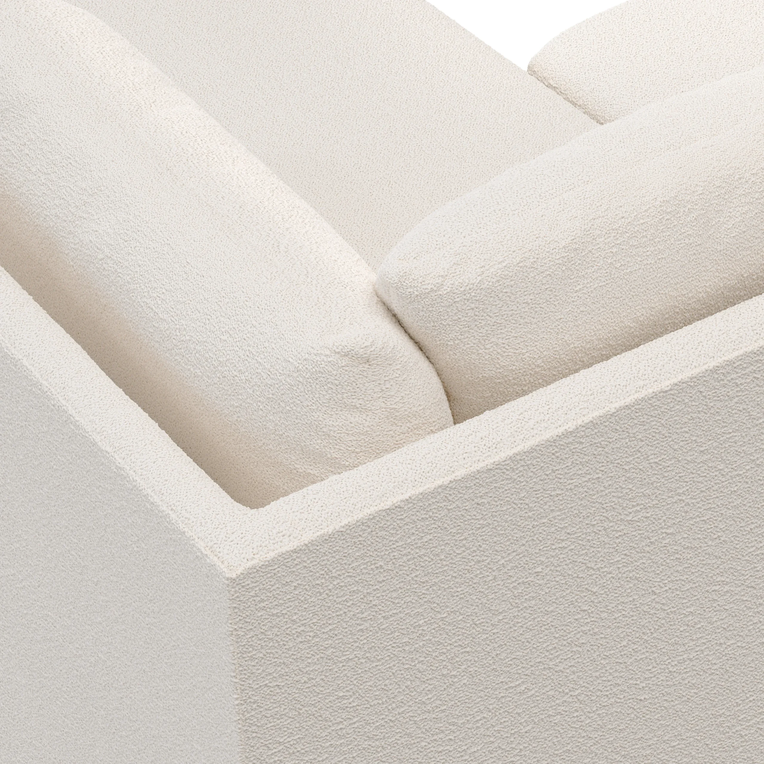 Landry 91_ Corner Sectional - Ivory Wool Bouclé - Image 8