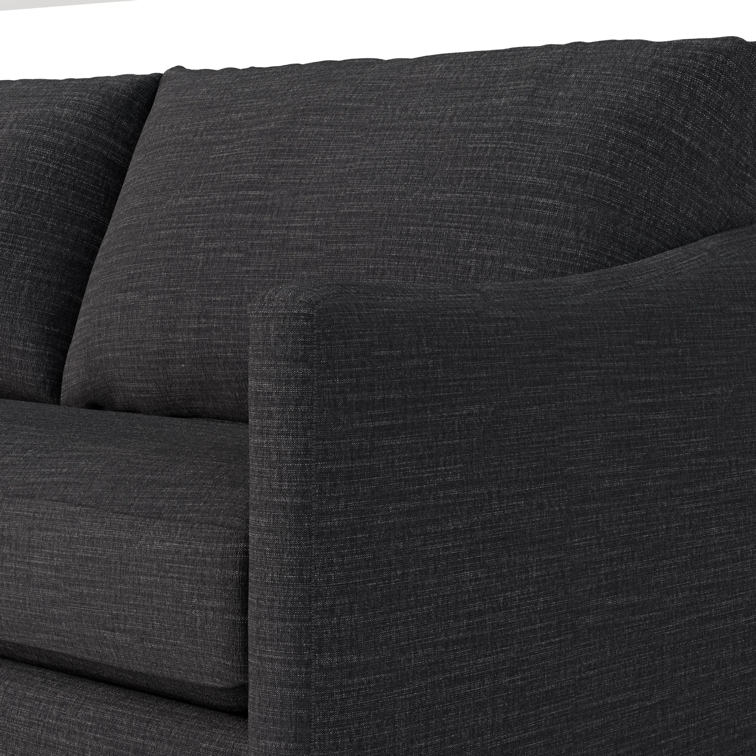 Landry 91_ Corner Sectional - Napa Charcoal - Image 8