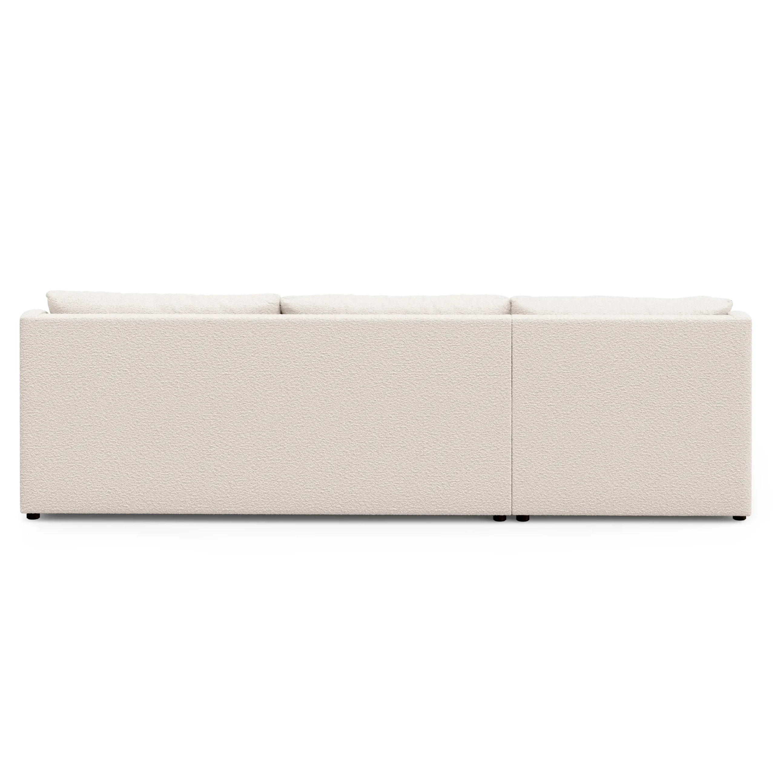 Landry 109_ Left Storage Sleeper Sectional - Ivory Wool Bouclé - Image 8