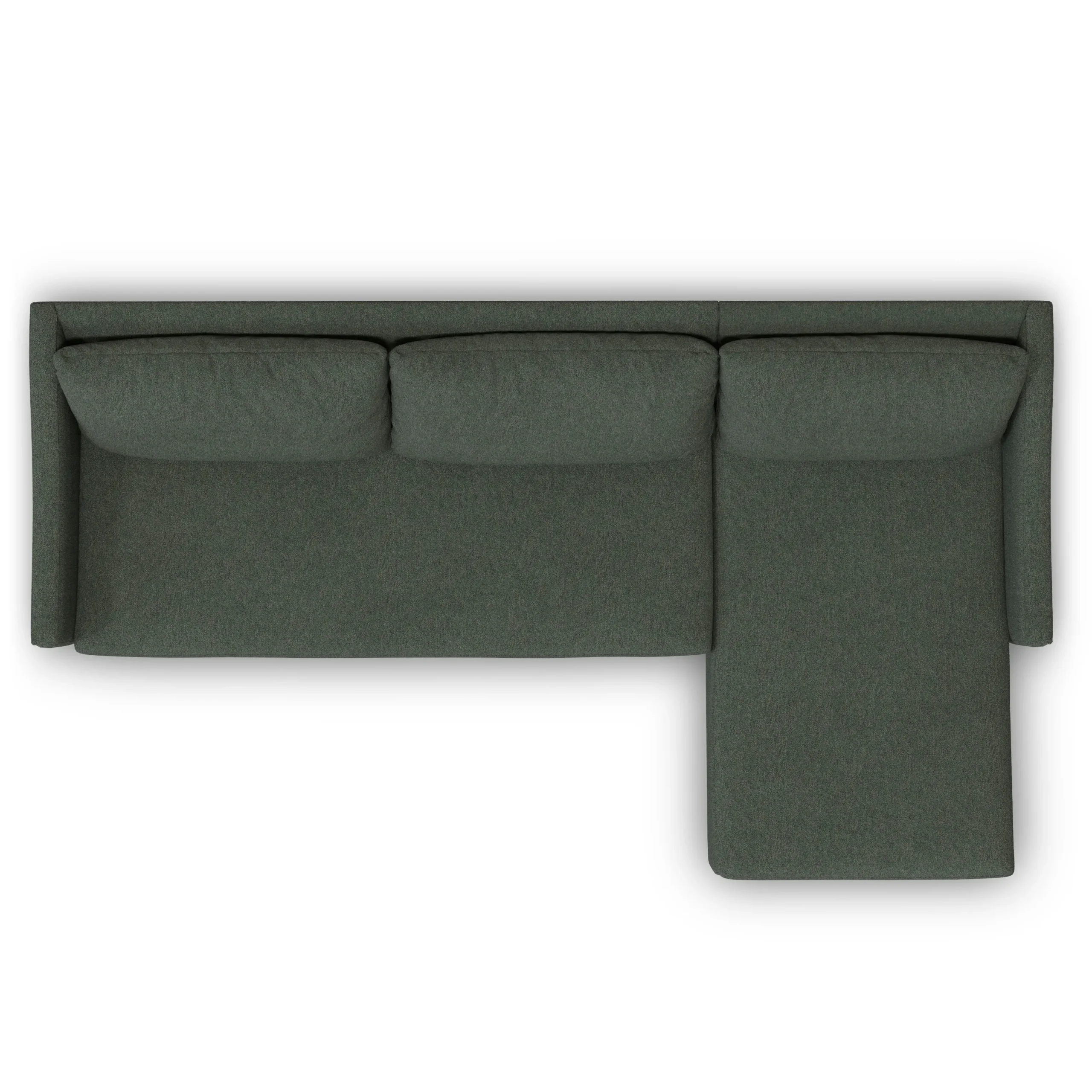 Landry 109_ Right Storage Sleeper Sectional - Green Wool Bouclé - Image 8