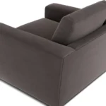 Riley 42_ Grand Velvet Swivel Chair - Hale Warm Gray