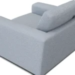 Riley 42_ Grand Swivel Chair - Silver Light Blue