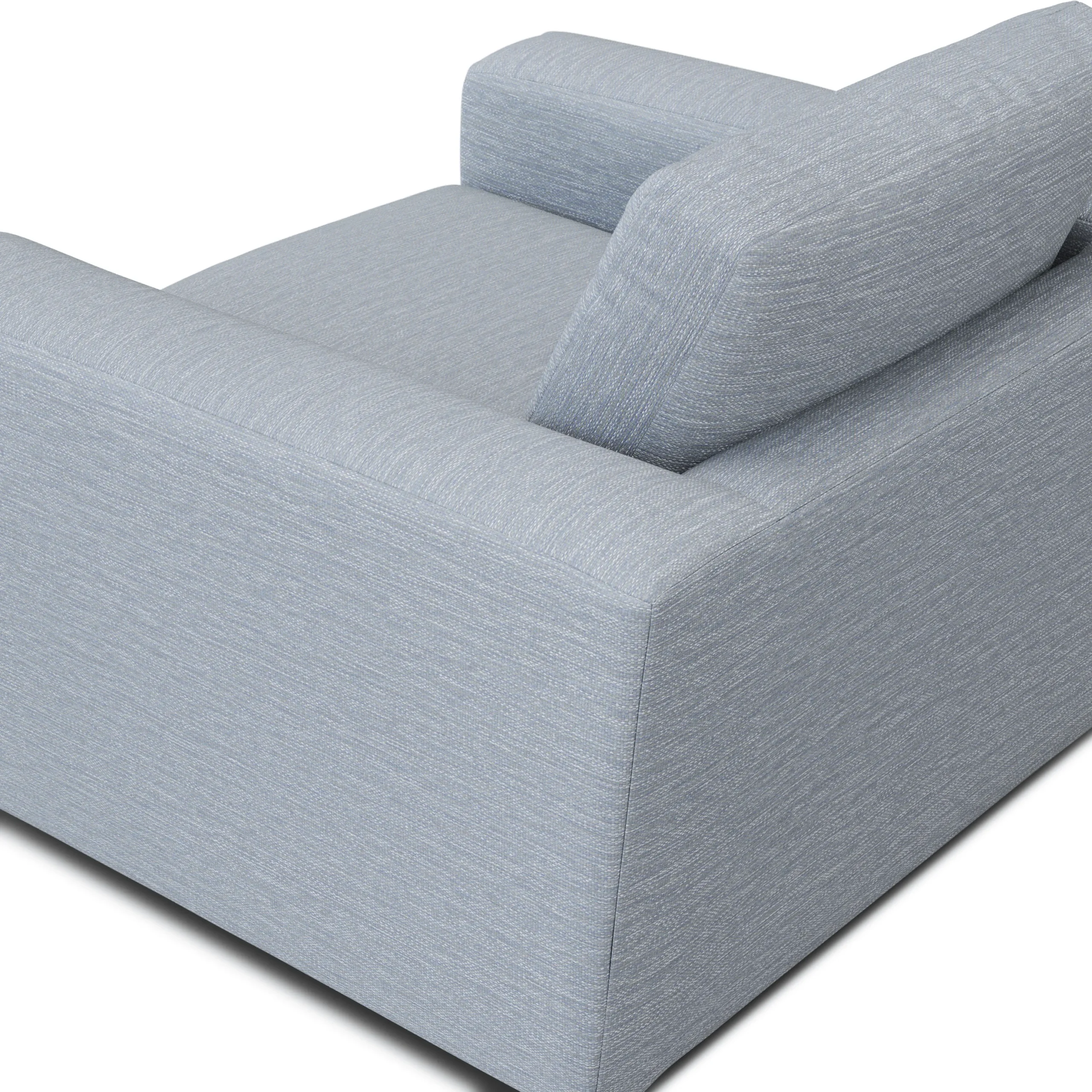 Riley 42_ Grand Swivel Chair - Silver Light Blue - Image 10