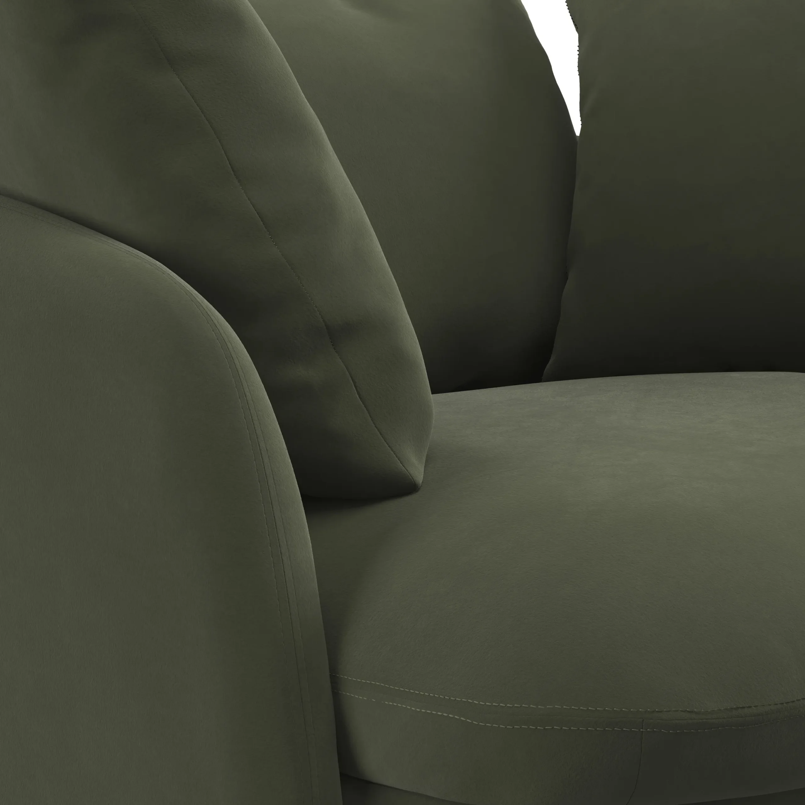Leigh 47_ Grand Velvet Swivel Lounge Chair - Hale Fir Green - Image 10