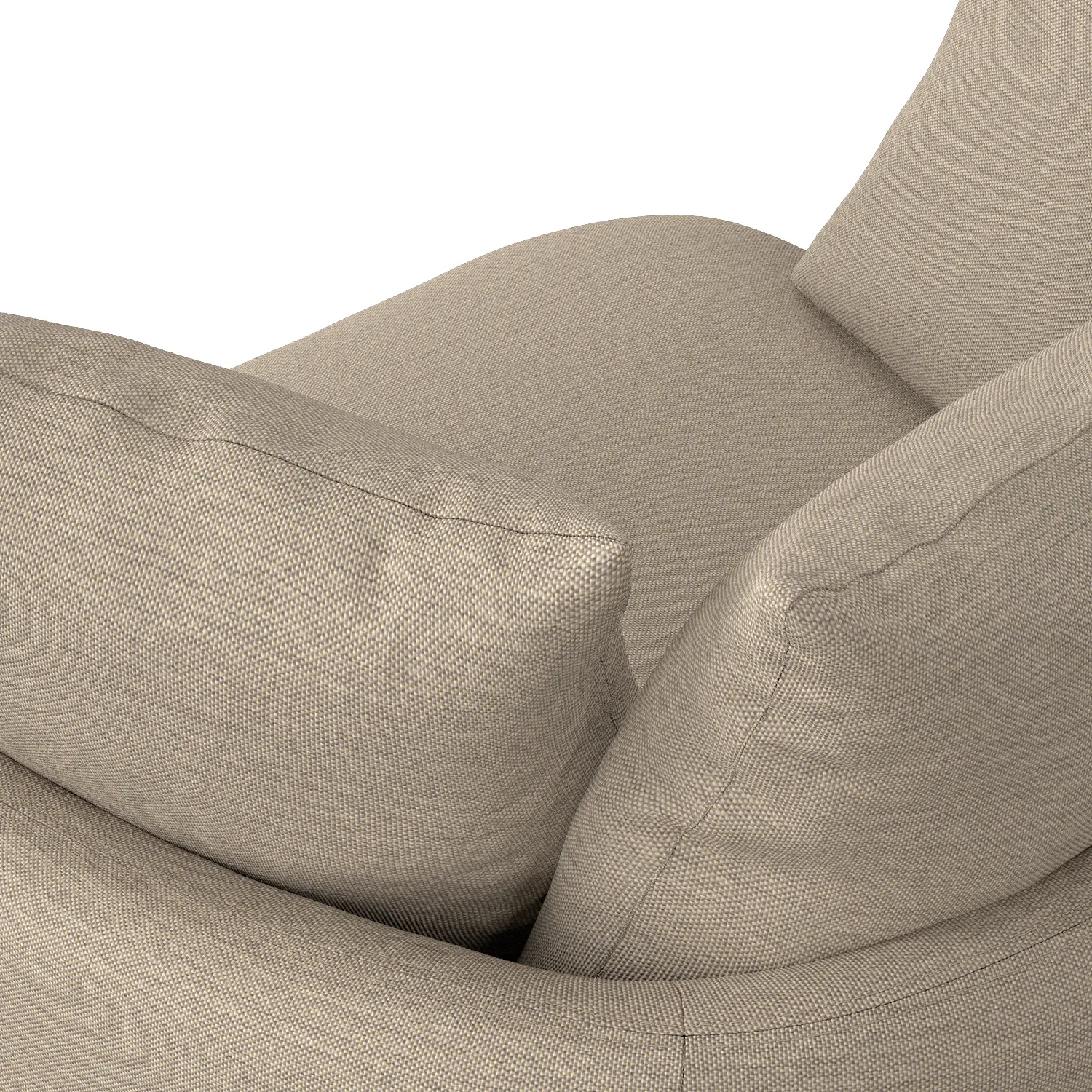 Leigh 47_ Grand Swivel Lounge Chair - Silver Taupe - Image 10