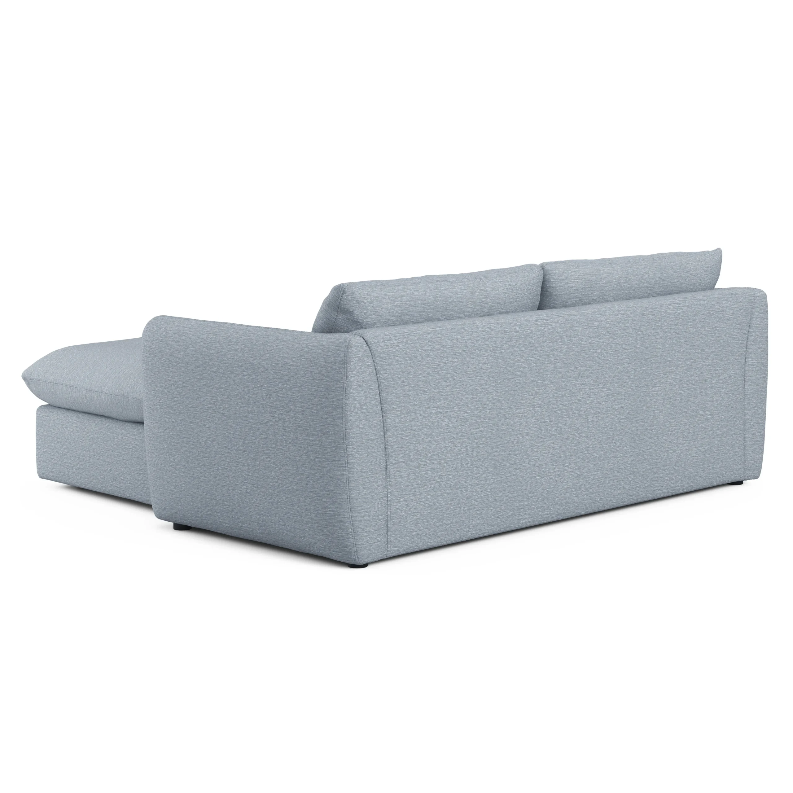 Leigh 86_ Reversible Storage Sectional - Silver Light Blue - Image 8