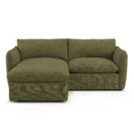Leigh 86_ Reversible Storage Sleeper Sectional - Napa Moss