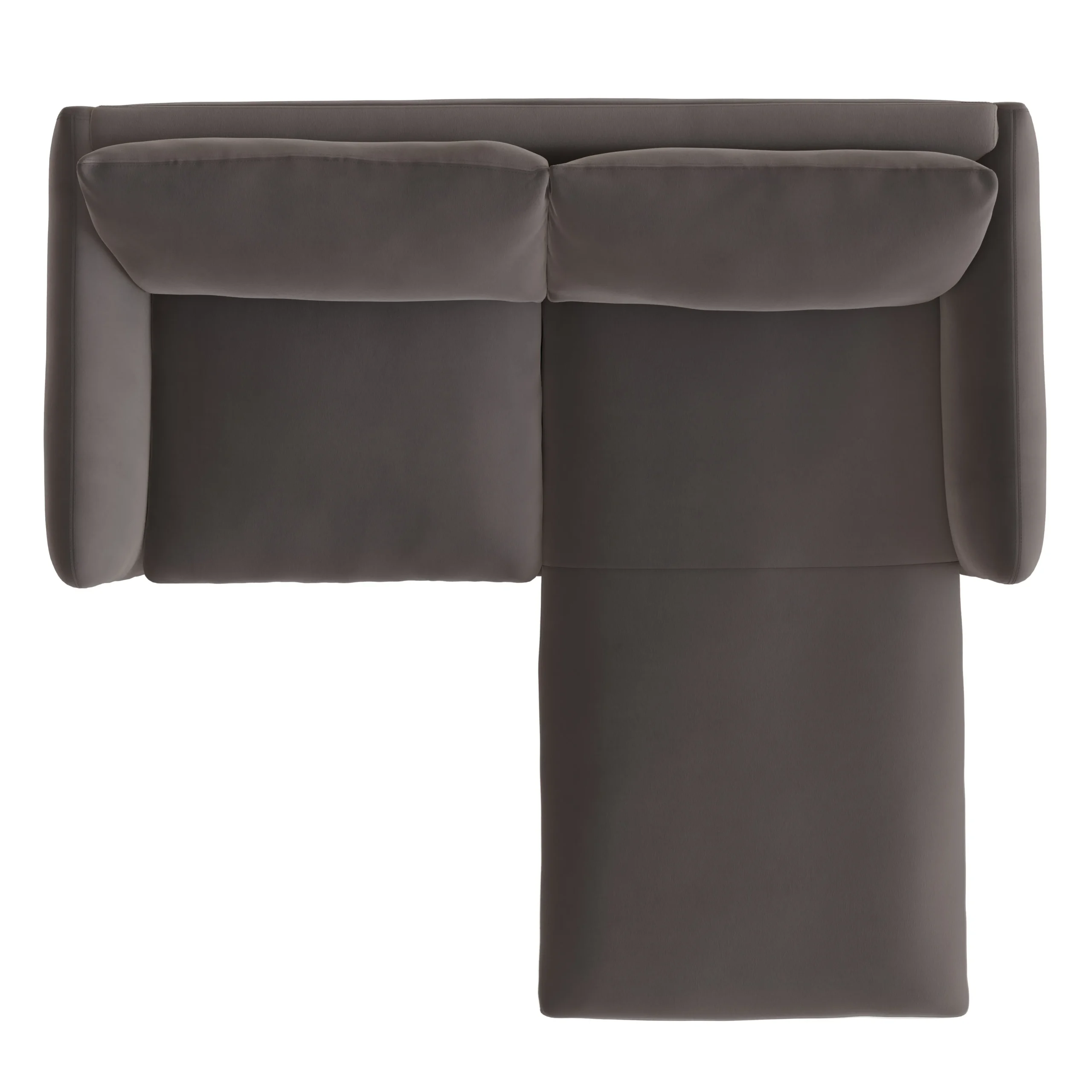 Leigh 86_ Velvet Reversible Storage Sectional - Hale Warm Gray - Image 8