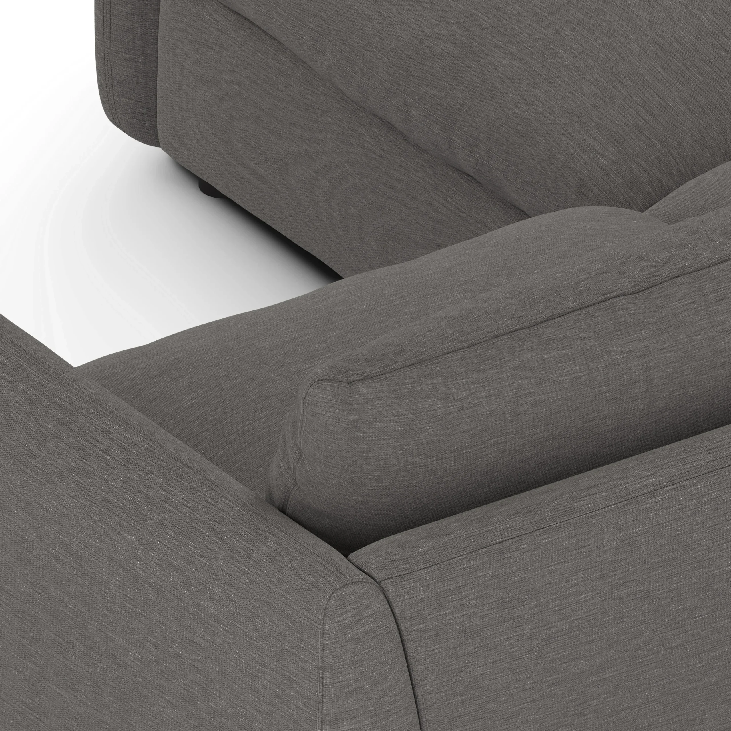 Leigh 87_ Modular Corner Sectional - Silver Gray - Image 8